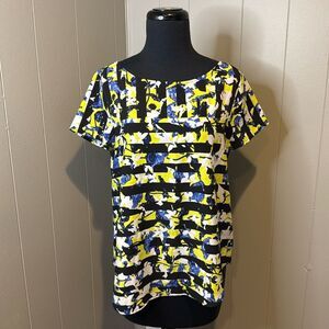 Z Peter Pilotto for Target Women’s Medium Short Sleeve Blouse Abstract Print
